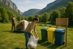 Visita un camping que prioriza la limpieza y el respeto ambiental, promoviendo la biodiversidad y el turismo responsable con prácticas sostenibles.