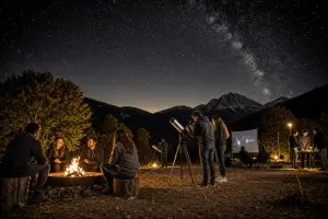 Disfruta noches mágicas bajo el cielo estrellado con observación de estrellas, caminatas, fogatas y más. Conecta con la naturaleza y vive momentos únicos.